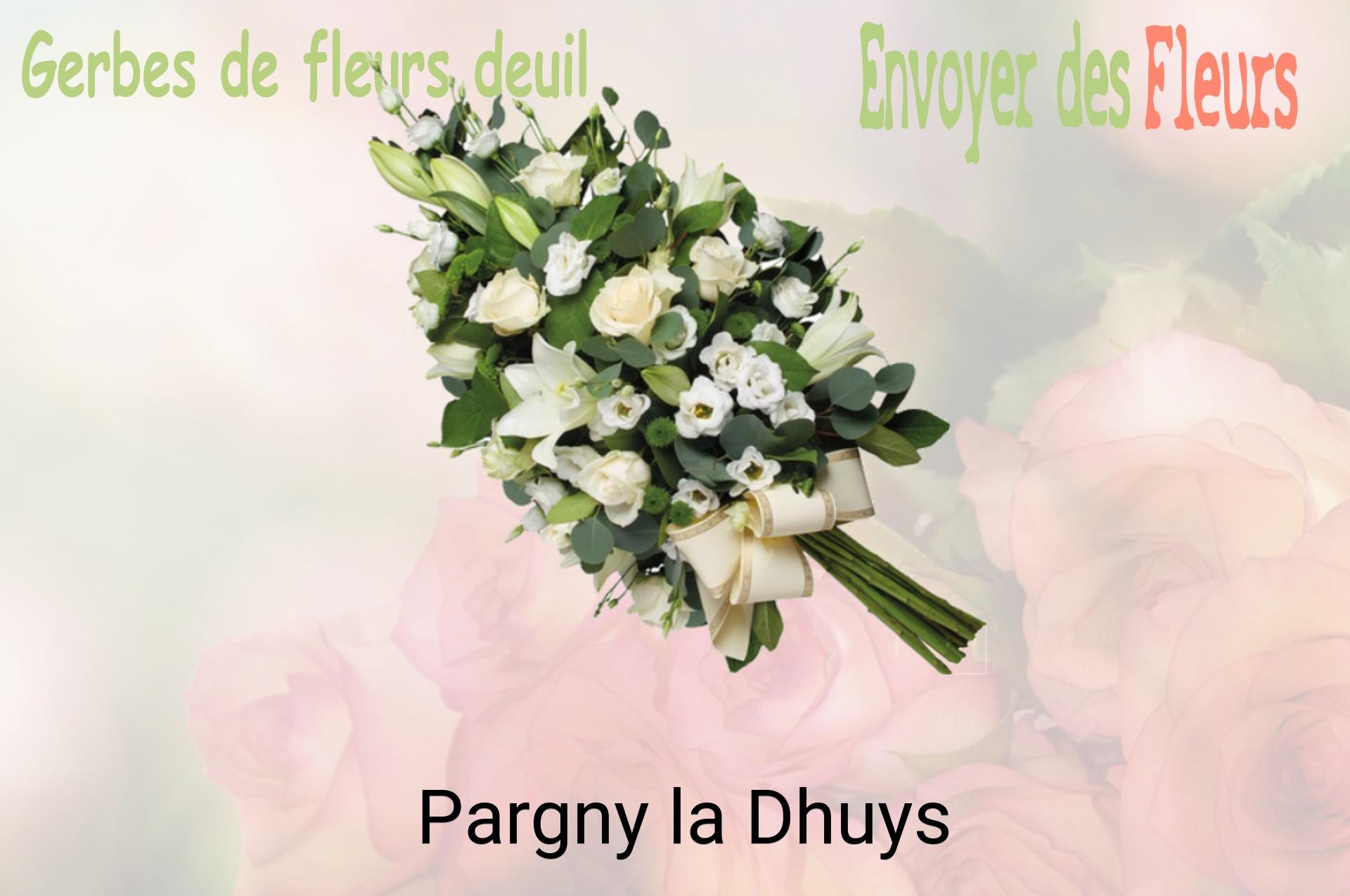 Gerbe de fleurs de deuil livrée à Pargny-la-Dhuys